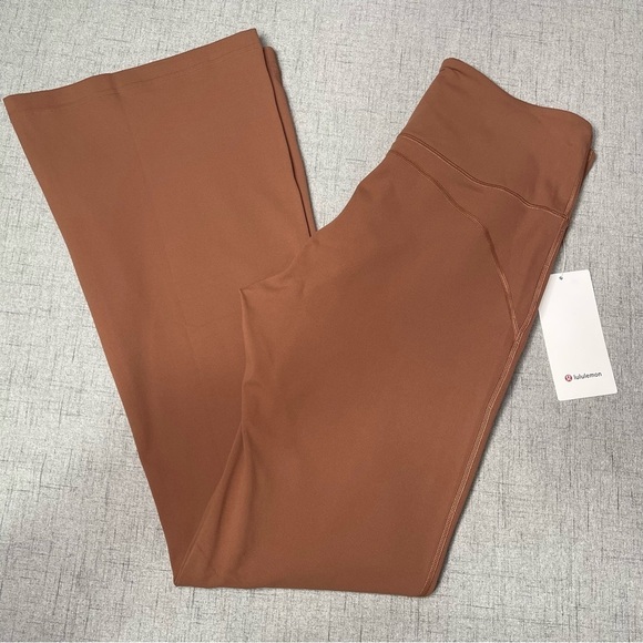Lululemon Groove Pant Super High Rise Flared Pants Ancient Copper 12 Nwt - Picture 10 of 10